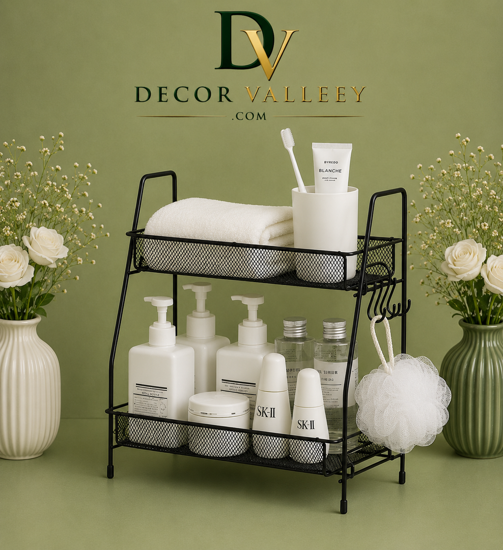 2-Tier Bathroom Shelf Organizer countertop