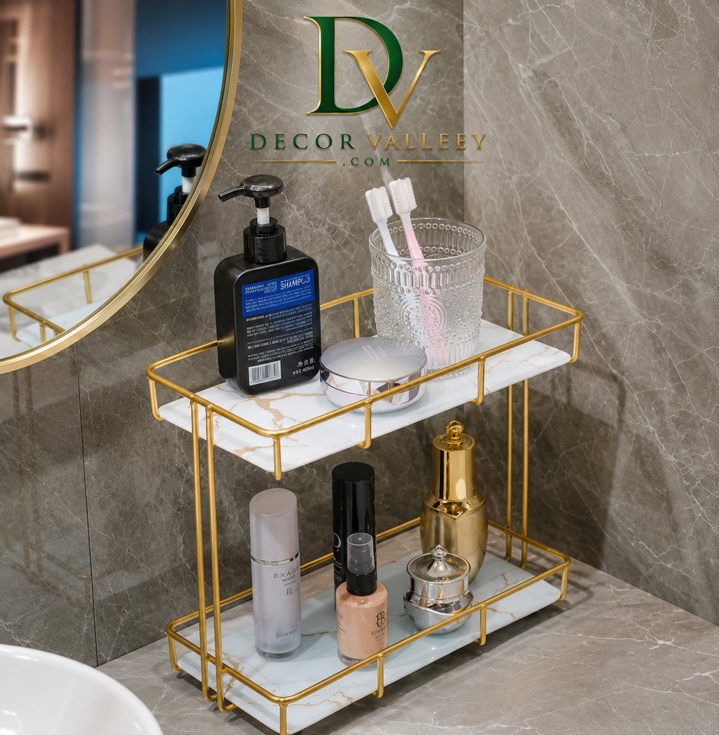 Luxury 2-Tier Vanity Makeup Organizer