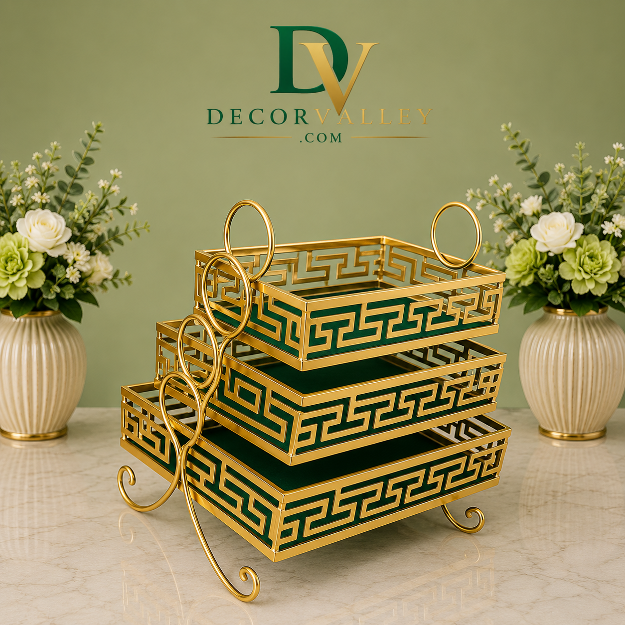 Majestic Gold Serving Platters
