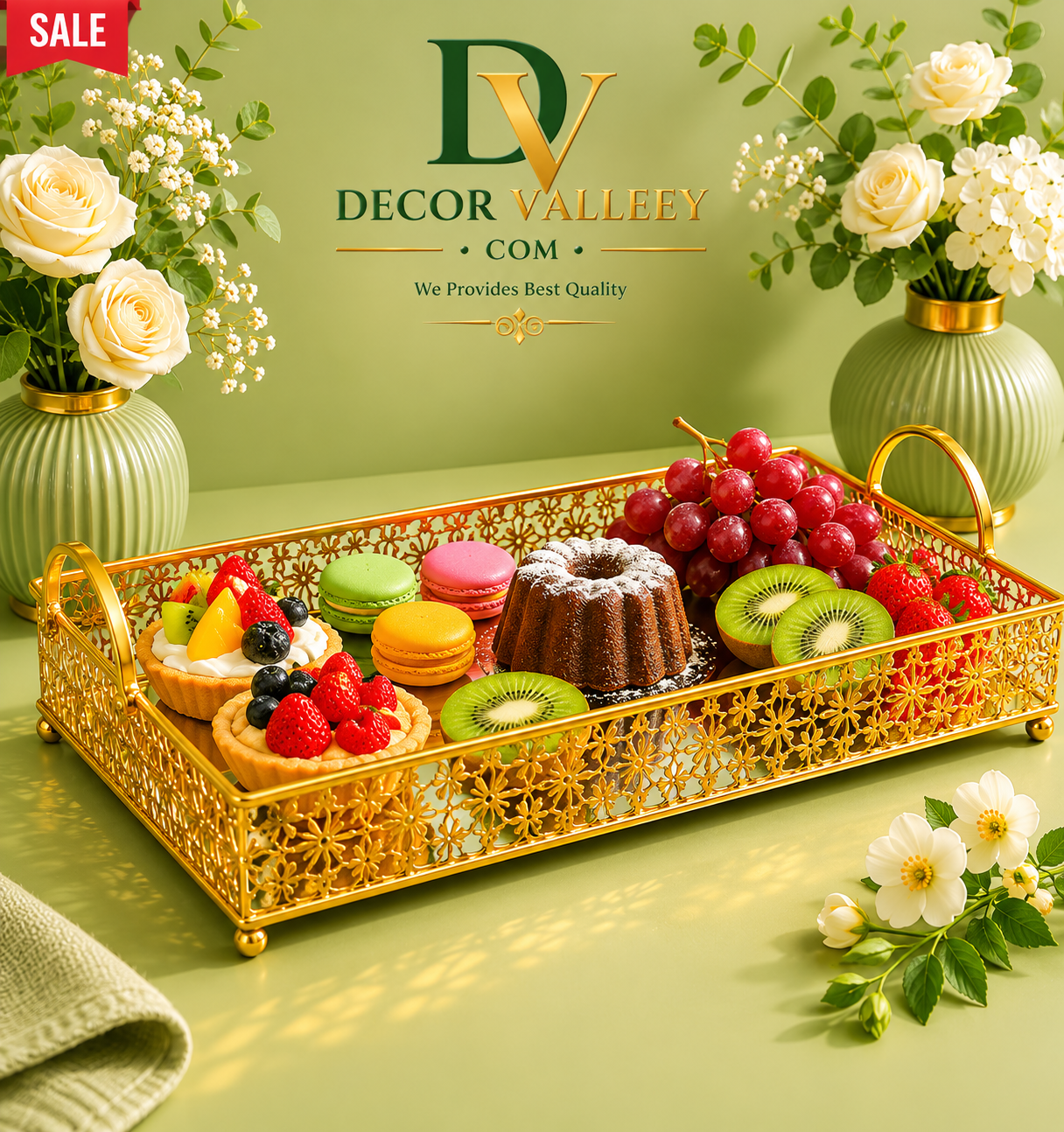 Luxury Mirror Serving Tray