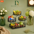 Luxury 4-Tier Fruit & Vegetable Basket Stand