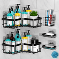 Wall Mounted Bathroom & Kitchen Corner Shelf Rack