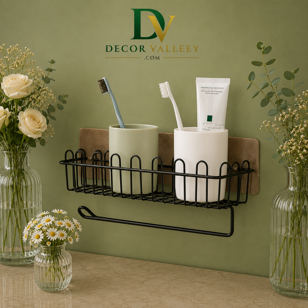 Wall Mount Storage Rack Bathroom Rack