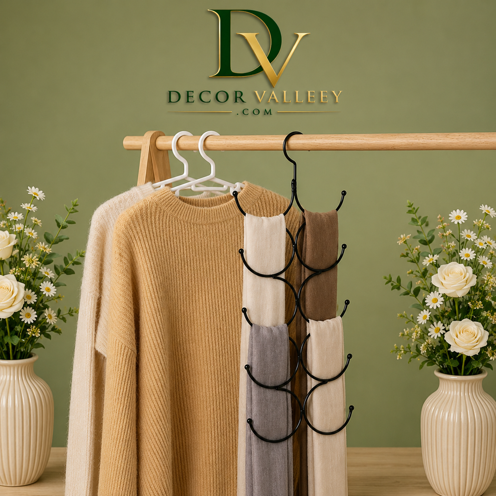 Multi Hook Scarf & Tie Organizer Hanger