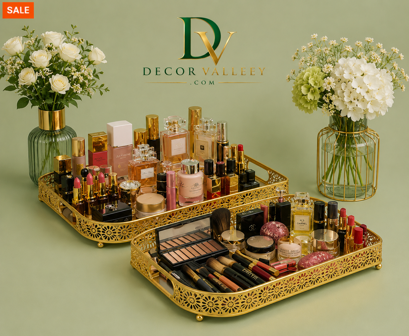 Decorative Serving & Vanity Organizer