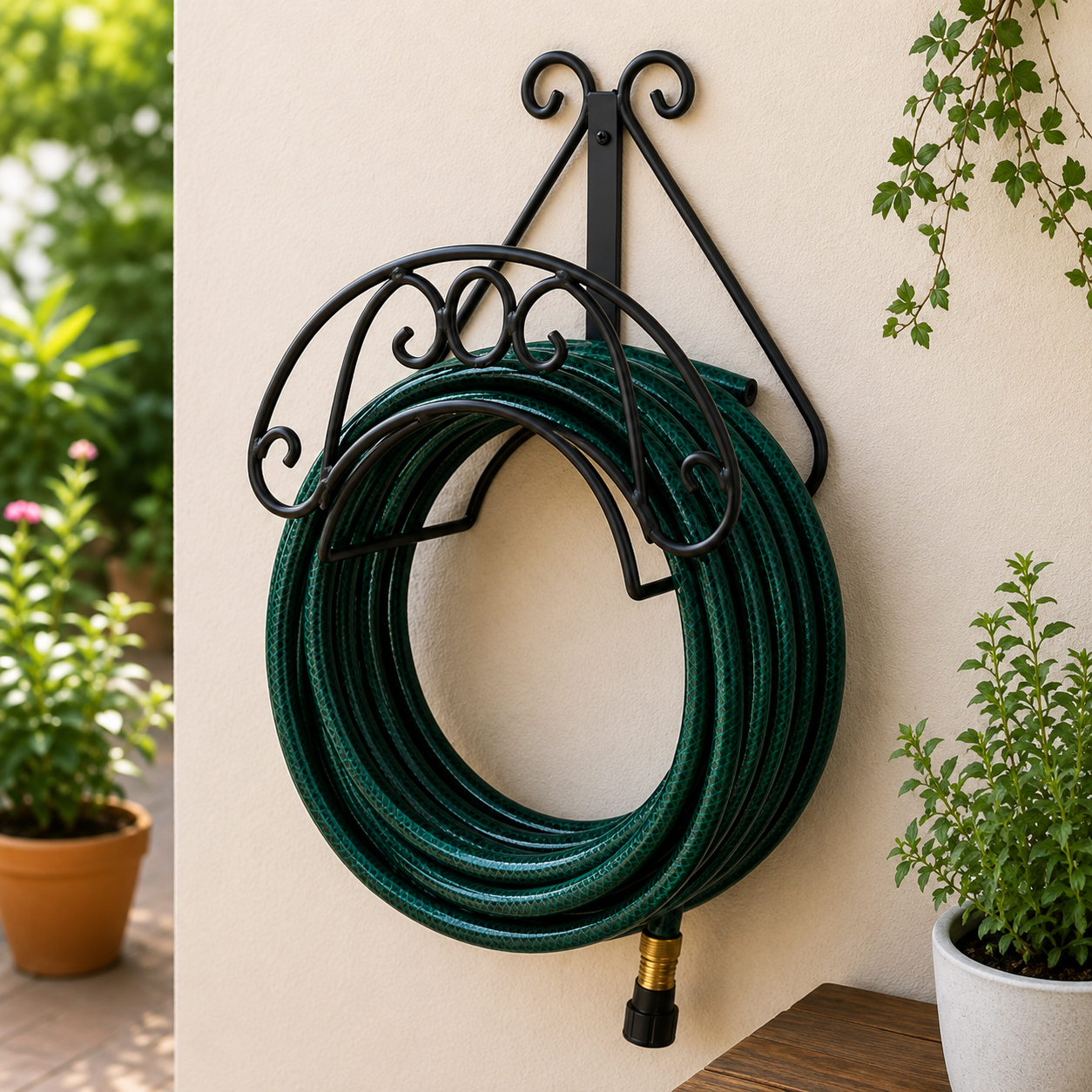 Wall Mount Hose Storage Rack