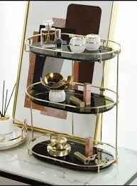 Luxury 3-Tier Oval Makeup Organizer
